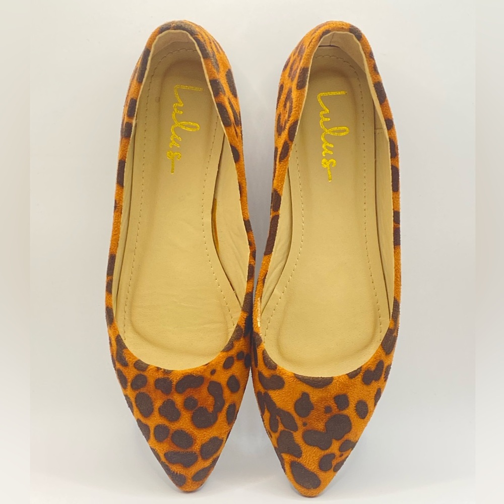 Lulu's Leopard Print Pointed Toe Flats - image 3